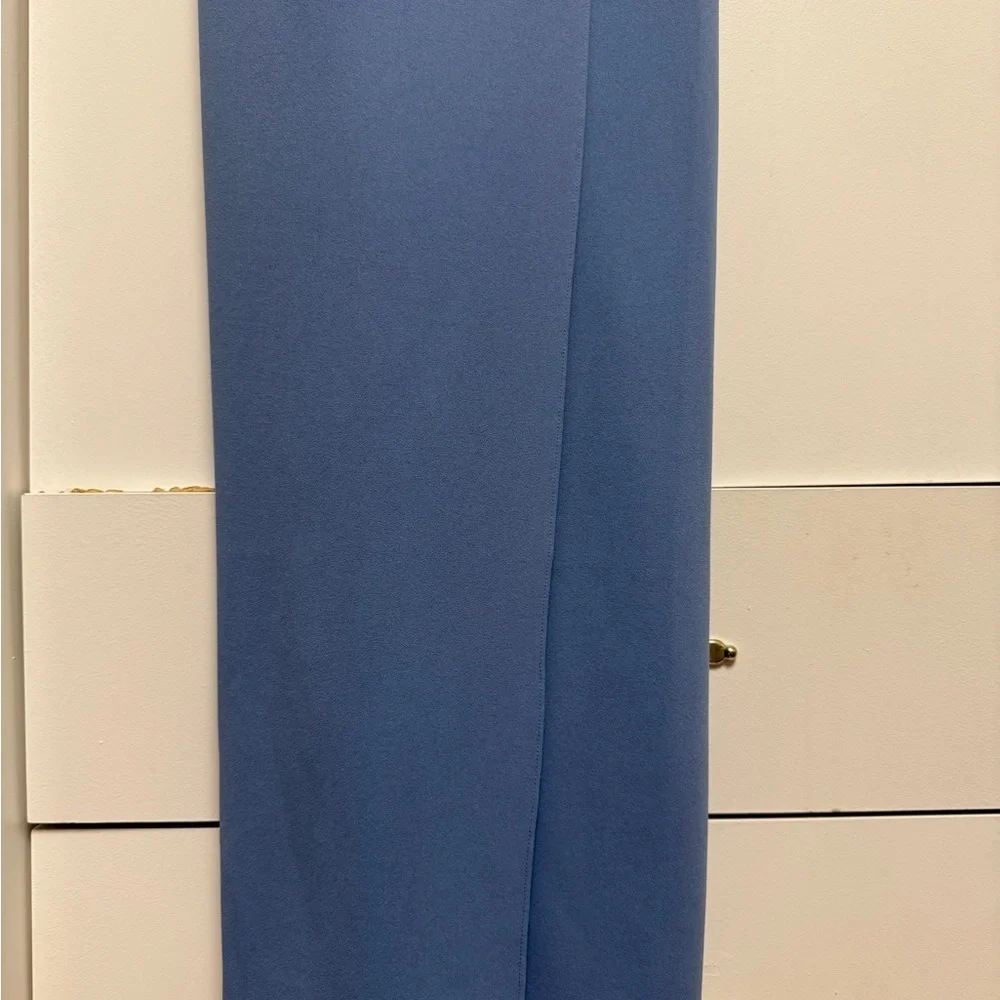 NWT Sachin & Babi Paulina 4-Way Stretch Crepe Gown –Slate Blue Slate Blue Size 6 - Picture 4 of 13